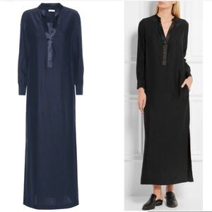 New Vince Silk Satin Maxi Dress